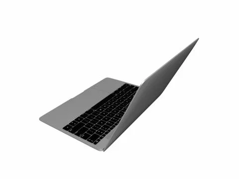 3d render of laptop computer Stock Illustration