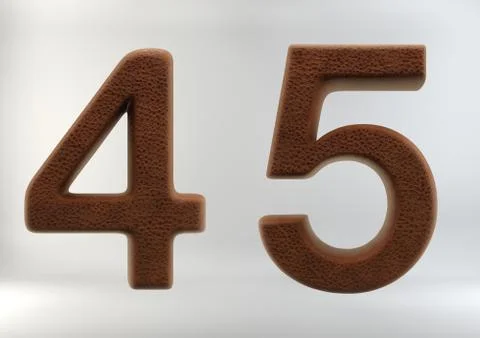 3D Render of Leather Alphabet Ilustração Stock