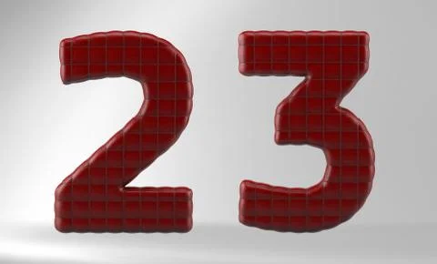 3D Render of Leather Couch Alphabet Stock Illustration