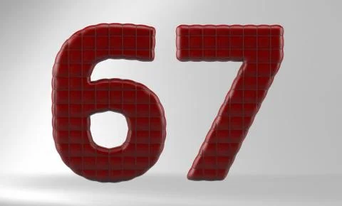 3D Render  of Leather Couch Alphabet Illustrazione stock