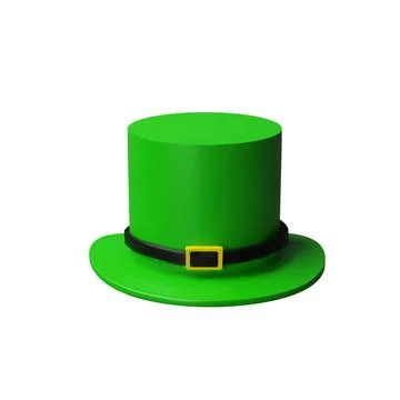 3d render leprechaun hat Stock Illustration