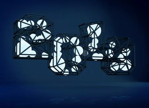 3d render lettering "2019" Stock Illustration