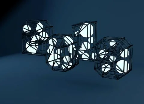 3d render lettering "2019" Stock Illustration