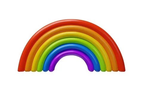 3D render lgbt Rainbow Stock Illustration