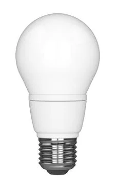 3d render of light bulb over white background Stock Illustration