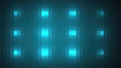 3d render Lights mosaic Illustrazione stock