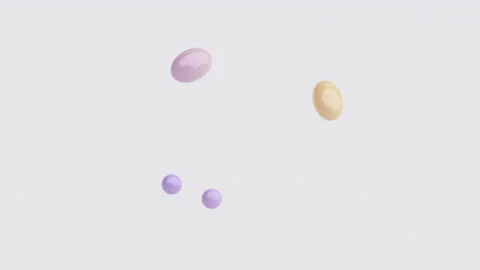 3d render of liquid balls levitation. Smooth morphing spheres movement. Stock Footage 133396839