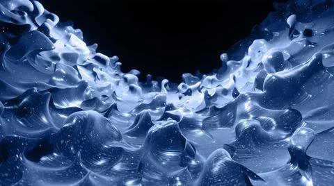 3d render. Liquid black gradient. Glossy paint surface as abstract stylish Stock Illustration