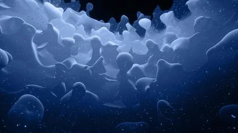 3d render. Liquid gray gradient. Matte paint surface as abstract stylish Stock Illustration