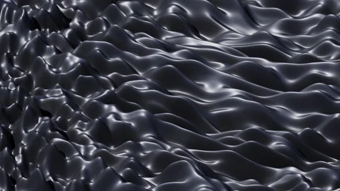 3d render of liquid matter deformation. Smooth elastic  shape animation. Stock Footage 135710582