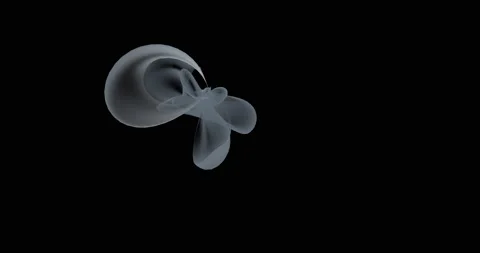 3d render of liquid matter deformation. Stock Footage 156739435