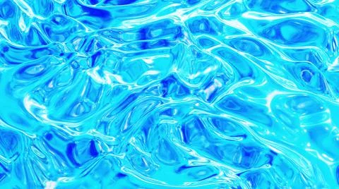 3d render. Liquid pattern like waves. 3D stylish abstract blue bg of wavy Stock Illustration