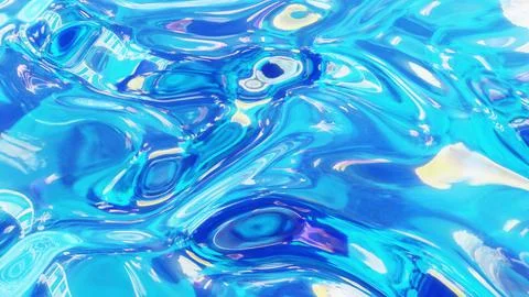 3d render. Liquid pattern like waves. 3D stylish abstract blue bg of wavy 스톡 일러스트