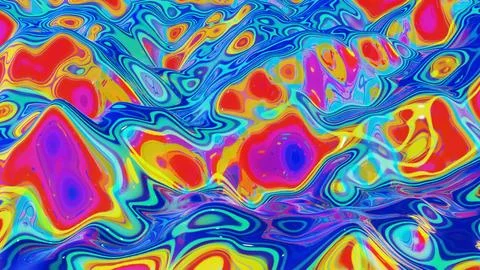 3d render. Liquid pattern like waves. 3D stylish abstract iridescent bg of wavy 스톡 일러스트