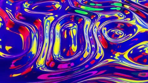 3d render. Liquid pattern like waves. 3D stylish abstract iridescent bg of wavy 스톡 일러스트