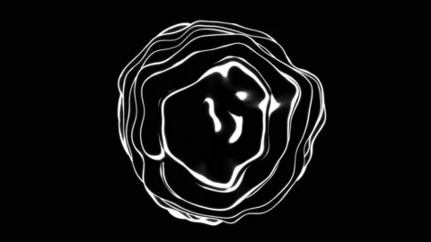 3d render liquid sphere shape drop ripple seamless looping motion background Stock Footage 146883906