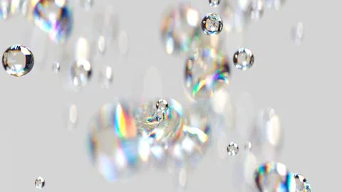 3D render of liquid spheres Stock Illustration