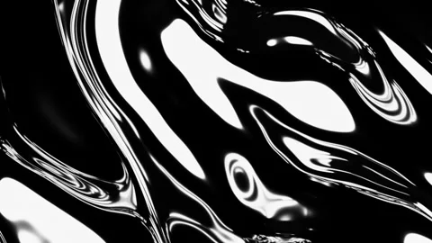 3d render of liquid surface deformation. Smooth elastic shape animation. Stock Footage 144312219