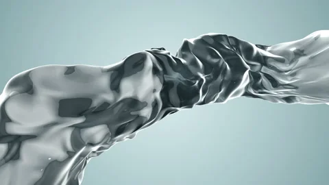 3D render of liquid surface on ramp gradient background Stock Footage 140550333