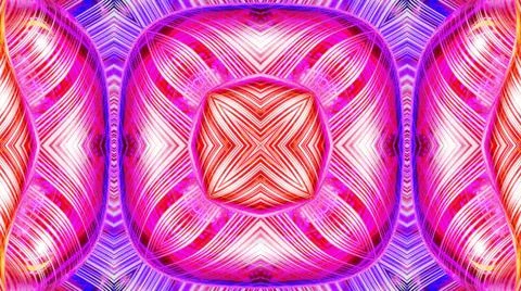 3d render. Liquid wavy pattern like kaleidoscope multicolored waves. 3D stylish Stock Illustration