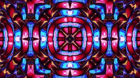 3d render. Liquid wavy pattern like kaleidoscope multicolored waves. 3D stylish Stock Illustration