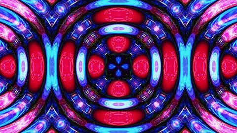 3d render. Liquid wavy pattern like kaleidoscope multicolored waves. 3D stylish Stock Illustration