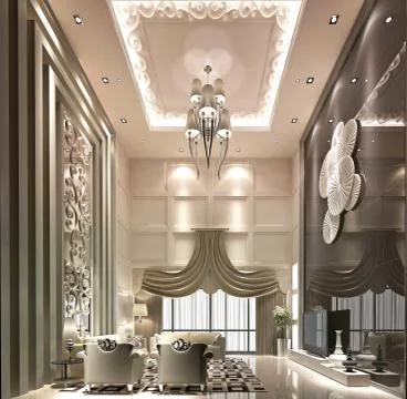 3d Render of Living Room Illustrazione stock