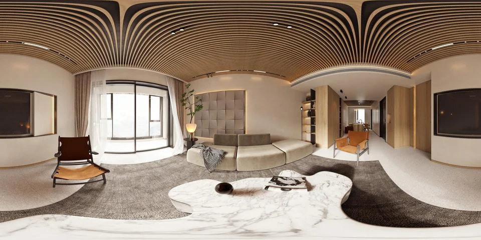 3d Render of Living Room Illustrazione stock