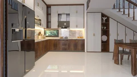 3d Render of Living Room Stock Illustration