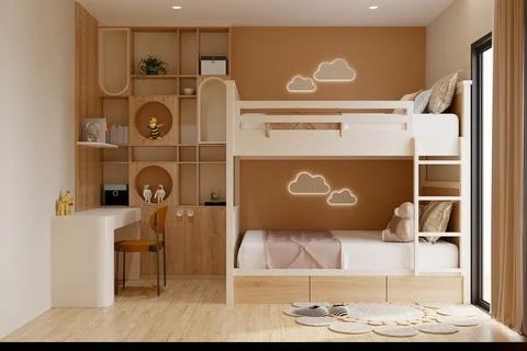 3d Render of Living Room Stock Illustration