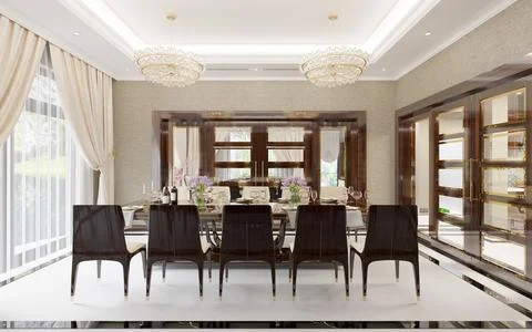 3d Render of Living Room Illustrazione stock