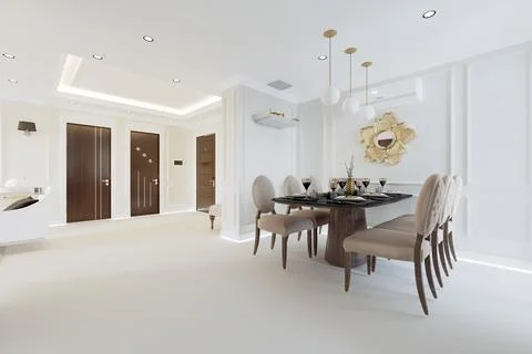3d Render of Living Room Stock Illustration