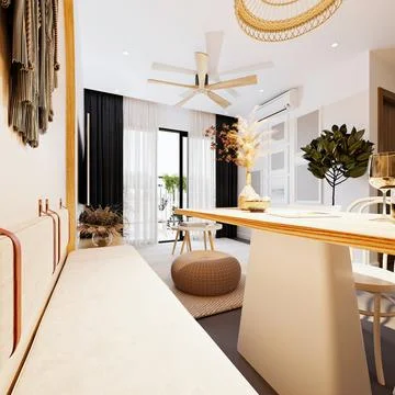 3d Render of Living Room イラスト素材