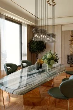 3d Render of Living Room Stock Illustration