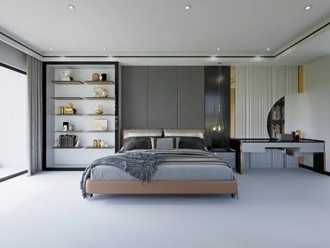 3d Render of Living Room Stock Illustration