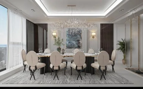 3d Render of Living Room Stock Illustration