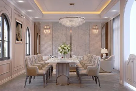 3d Render of Living Room Stock Illustration