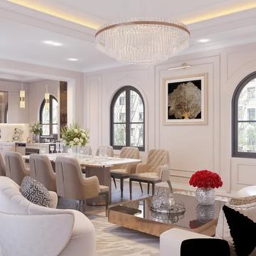 3d Render of Living Room Stock Illustration