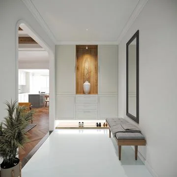3d Render of Living Room Stock Illustration