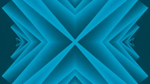 3d render loop animation with endlessly moving kaleidoscopic zigzag pattern HD Stock Footage 218130843