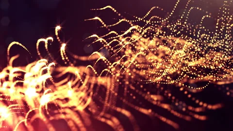 3d render loop animation of glow particl... | Stock Video | Pond5