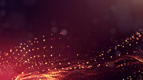 3d render loop animation of glow particles form oscillating lines as swinging Stock Footage 90104478