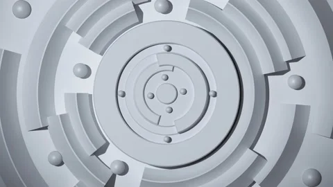 3d render looping abstract rotating 3d details. Infinite looped rotation. 4K Stock Footage 239655794