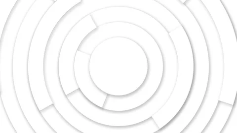 3d render looping abstract white geometric motion background Stock Footage 239933630