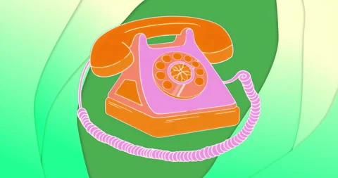 3D render looping pink orange phone showing sweeping gradients across backdrop Stock Footage 315541580