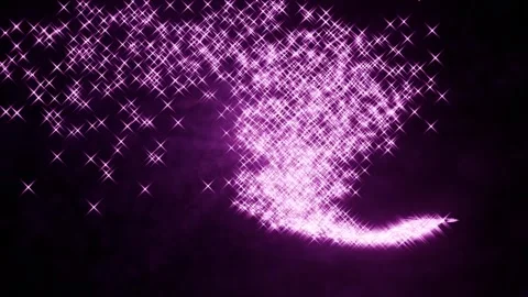 3d render luminous particles flying Stock-Footage 273631090