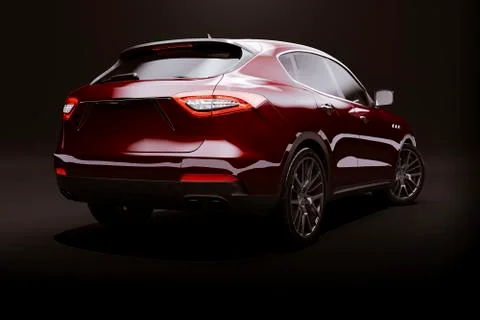 3d render of luxury SUV car Stock Illustration