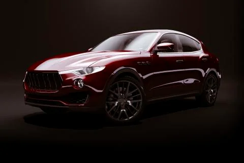 3d render of luxury SUV car Stock Illustration