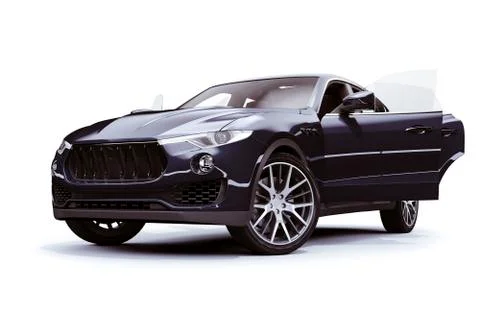 3d render of luxury SUV car Stock Illustration