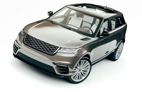 3d render of luxury SUV car Stock Illustration